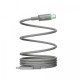 Кабель Wiwu Wi-C084 Maglink Magnetic Series Cable Type-C to Type-C 100W 5A 1m Grey