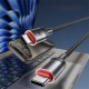 Кабель Yesido CA186 Flash Fast Cable Type-C to Type-C 2400W 5A 2m Black