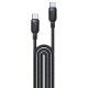 Кабель Yesido CA194 Flash Fast Cable Type-C to Type-C 60W 3A 3m Black