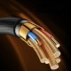 Кабель Yesido CA194 Flash Fast Cable Type-C to Type-C 60W 3A 3m Black