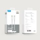 Кабель Rock Z20 Nylon Cable Type-C to Type-C 60W 3A 1m White