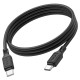 Кабель HOCO X90 Cool silicone charging data cable Type-C to Type-C 60W 3A 1m Black