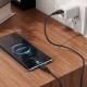 Кабель HOCO X90 Cool silicone charging data cable Type-C to Type-C 60W 3A 1m Black