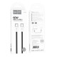 Кабель HOCO X104 Source charging data cable Type-C to Type-C 60W 3A 1m Black
