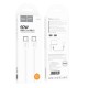Кабель HOCO X104 Source charging data cable Type-C to Type-C 60W 2m White
