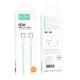 Кабель HOCO X104 Source charging data cable Type-C to Type-C 60W 2m Green