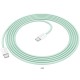 Кабель HOCO X104 Source charging data cable Type-C to Type-C 60W 2m Green