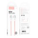 Кабель HOCO X104 Source charging data cable Type-C to Type-C 60W 3A 1m Pink