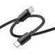 Кабель HOCO X96 Hyper fast charging data cable Type-C to Type-C 60W 3A 1m Black