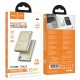 Повербанк портативний акумулятор Power bank Hoco Q34 magnetic MagSafe магнітний 20W 10000 mAh Titanium gold