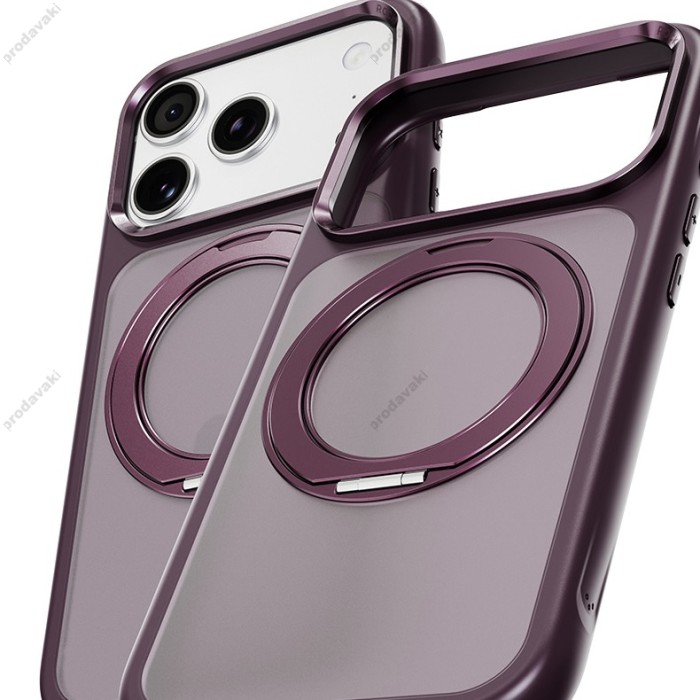 Чохол ROCK Guard Touch Rotating Series Magnetic Protection iPhone 18 Pro Max / 17 Pro Max Burgundy
