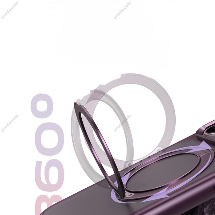 Чохол ROCK Guard Touch Rotating Series Magnetic Protection iPhone 18 Pro Max / 17 Pro Max Burgundy