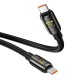 Кабель HOCO U143 Joy charging data cable Type-C to Type-C 240W 5A 1.2m Black