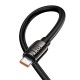 Кабель HOCO U143 Joy charging data cable Type-C to Type-C 240W 5A 1.2m Black