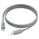 Кабель HOCO X107 Favor charging data cable Type-C to Type-C 60W 3A 1m Grey