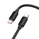 Кабель HOCO X115 Surpass fast charging data cable Type-C to Type-C 240W 5A 1m Black