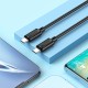 Кабель HOCO X88 Gratified charging data cable Type-C to Type-C 60W 3A 1m Black