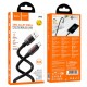 Кабель HOCO U143 Joy charging data cable with display USB to Type-C 5A 1.2m Black