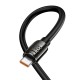 Кабель HOCO U143 Joy charging data cable with display USB to Type-C 5A 1.2m Black