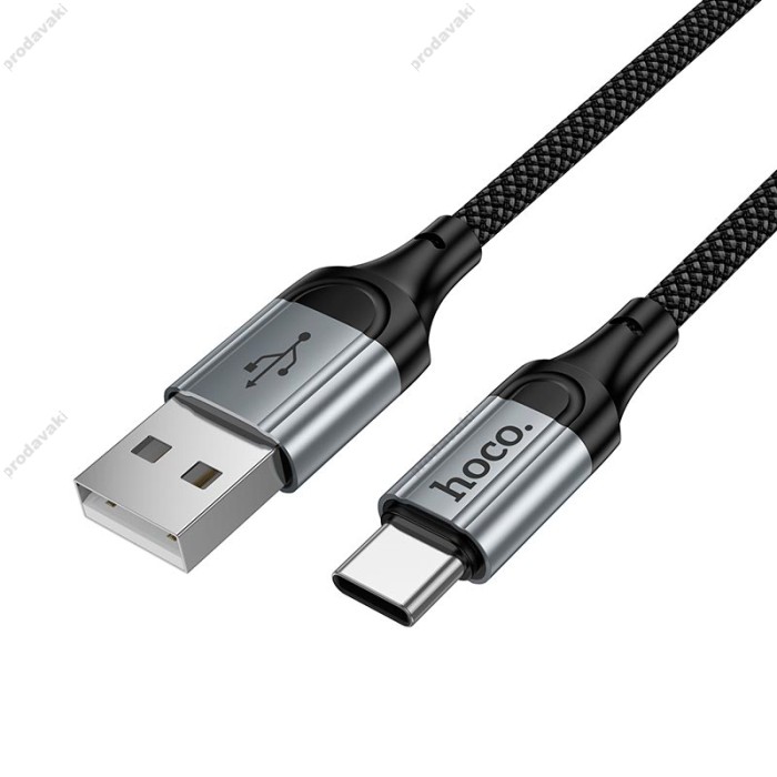 Кабель HOCO X50 Excellent charging data cable USB to Type-C 3A 1m Black