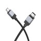 Кабель HOCO X110 Honorific charging data cable Type-C to Type-C 60W 3A 1m Black