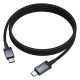 Кабель HOCO X118 Generous charging data cable with display Type-C to Type-C 60W 3A 1m Black