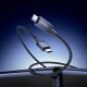 Кабель HOCO X118 Generous charging data cable with display Type-C to Type-C 60W 3A 1m Black