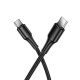 Кабель HOCO X120 Beneficio charging data cable Type-C to Type-C 60W 3A 1m Black