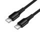 Кабель HOCO X120 Beneficio charging data cable Type-C to Type-C 60W 3A 1m Black