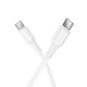 Кабель HOCO X120 Beneficio charging data cable Type-C to Type-C 60W 3A 1m White
