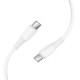 Кабель HOCO X120 Beneficio charging data cable Type-C to Type-C 60W 3A 1m White