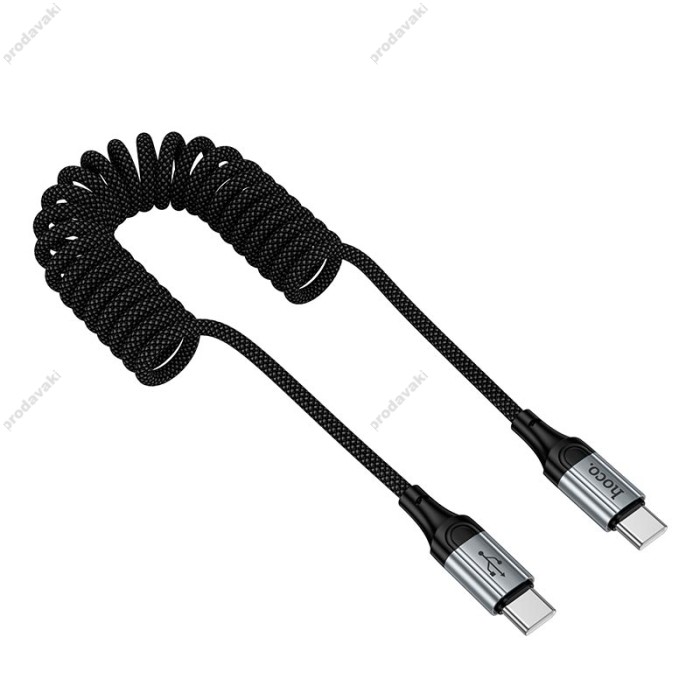 Кабель HOCO X121 Nuevo charging data cable Type-C to Type-C 60W 3A 1.5m Black