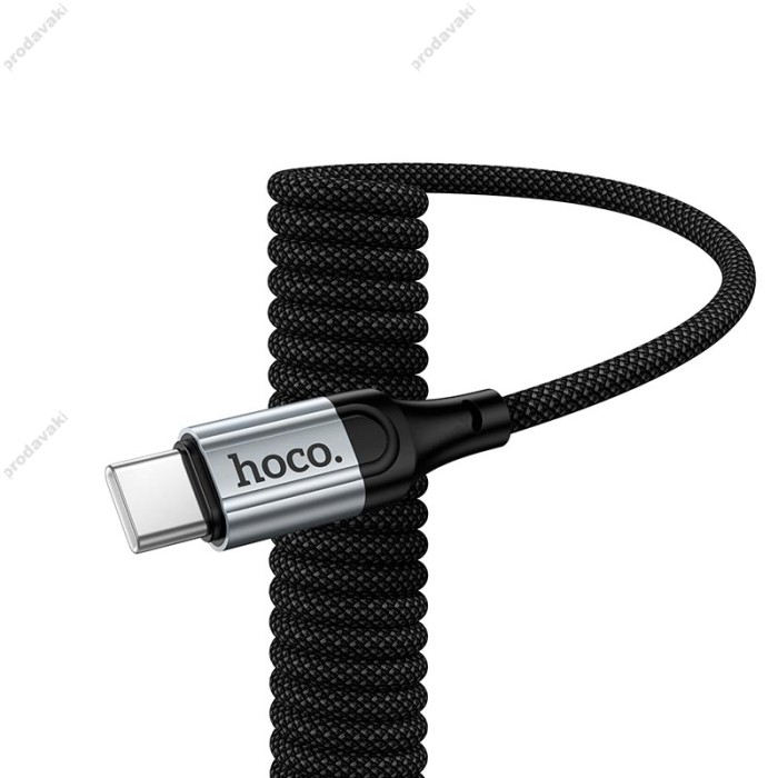 Кабель HOCO X121 Nuevo charging data cable Type-C to Type-C 60W 3A 1.5m Black