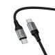 Кабель HOCO X121 Nuevo charging data cable Type-C to Type-C 60W 3A 1.5m Black