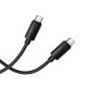 Кабель Borofone BX123 Silicone Cable Type-C to Type-C 60W 3A 1m Black