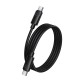 Кабель Borofone BX123 Silicone Cable Type-C to Type-C 60W 3A 1m Black