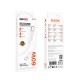 Кабель Borofone BX123 Silicone Cable Type-C to Type-C 60W 3A 1m White