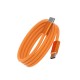 Кабель WiWU Wi-C101 Nylon Cable Type-C to Type-C 240W 5A 1.5m Orange