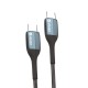 Кабель Veron CC09 Nylon Cable Type-C to Type-C 60W 3A 1m Black