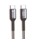 Кабель Veron CC14 Nylon Cable Type-C to Type-C 240W 5A 1m Black
