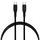 Кабель Veron CC- X82 Silicone Cable Type-C to Type-C 60W 3A 1m Black