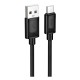 Кабель HOCO X122 Benefit silicone charging data cable USB to Type-C 3A 1m Black
