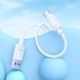 Кабель HOCO X122 Benefit silicone charging data cable USB to Type-C 3A 1m White
