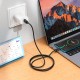 Кабель HOCO X122 Benefit silicone charging data cable USB to Type-C 3A 1m Black