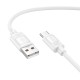 Кабель HOCO X122 Benefit silicone charging data cable USB to Type-C 3A 1m White