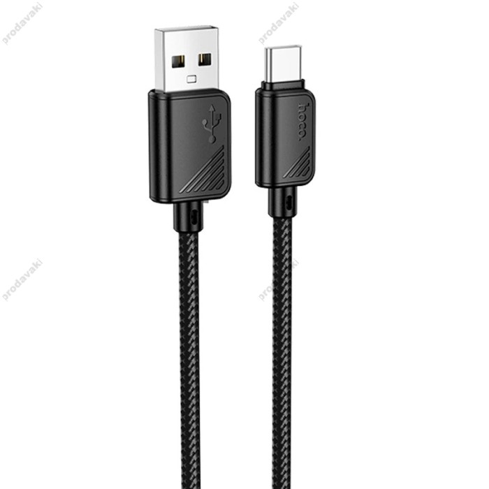 Кабель HOCO X113 Beneficio charging data cable USB to Type-C 3A 1m Black