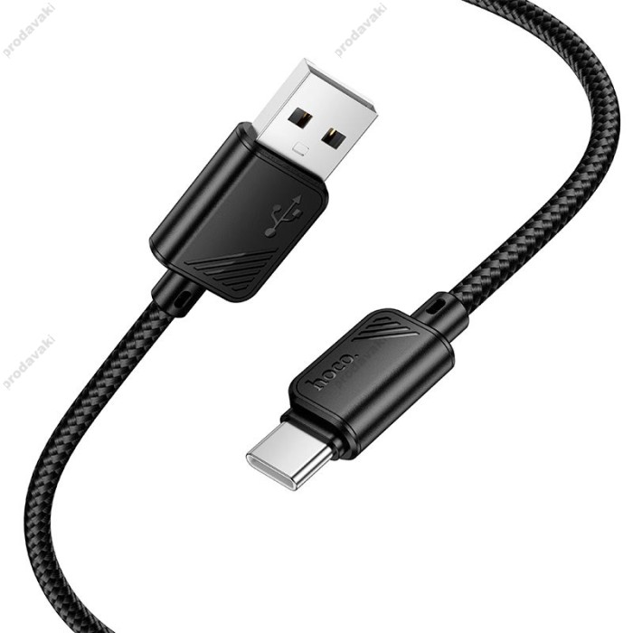 Кабель HOCO X113 Beneficio charging data cable USB to Type-C 3A 1m Black