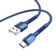Кабель HOCO X71 Especial charging data cable USB to Type-C 3A 1m Blue