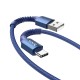 Кабель HOCO X71 Especial charging data cable USB to Type-C 3A 1m Blue