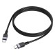 Кабель HOCO X109 Energy silicone charging data cable Type-C to Type-C 60W 3A 1m Black